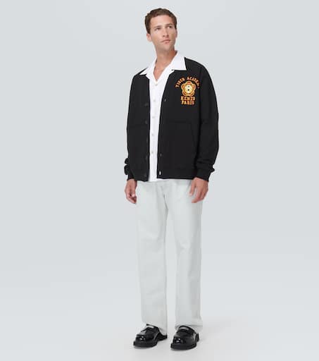 Logo cotton cardigan