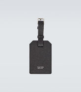 Leather luggage tag