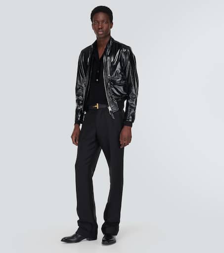 Satin Henley shirt