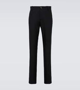 Wool straight pants
