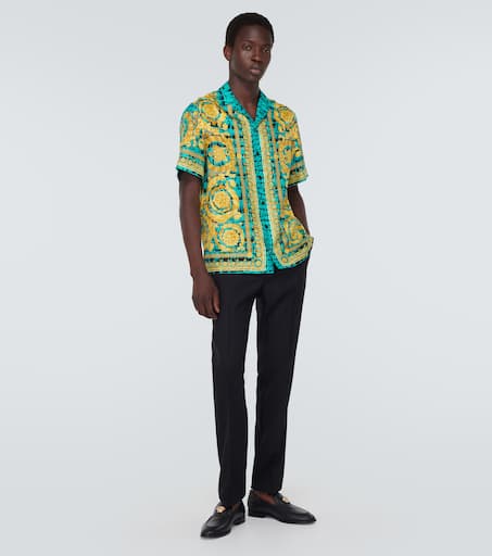 Wool straight pants