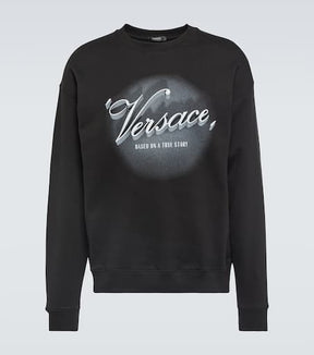 Printed cotton jersey sweatshirt