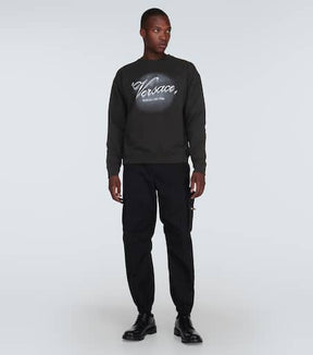Printed cotton jersey sweatshirt