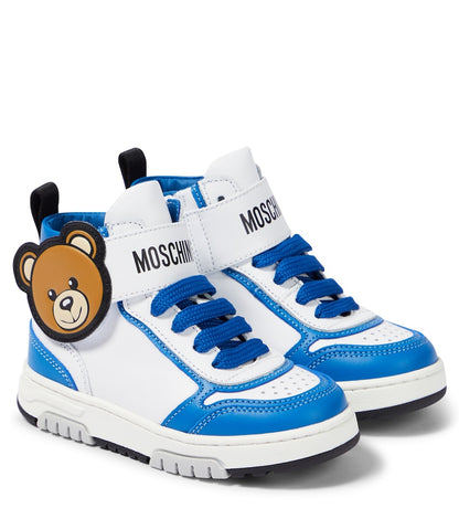 Logo leather sneakers