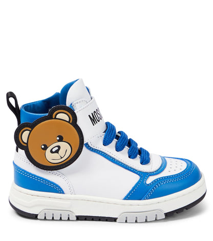 Logo leather sneakers