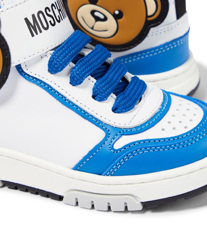 Logo leather sneakers