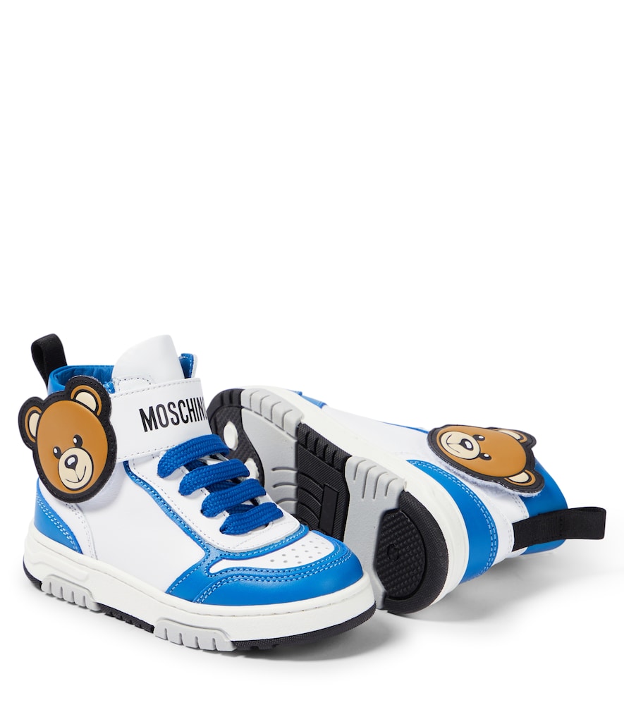 Logo leather sneakers