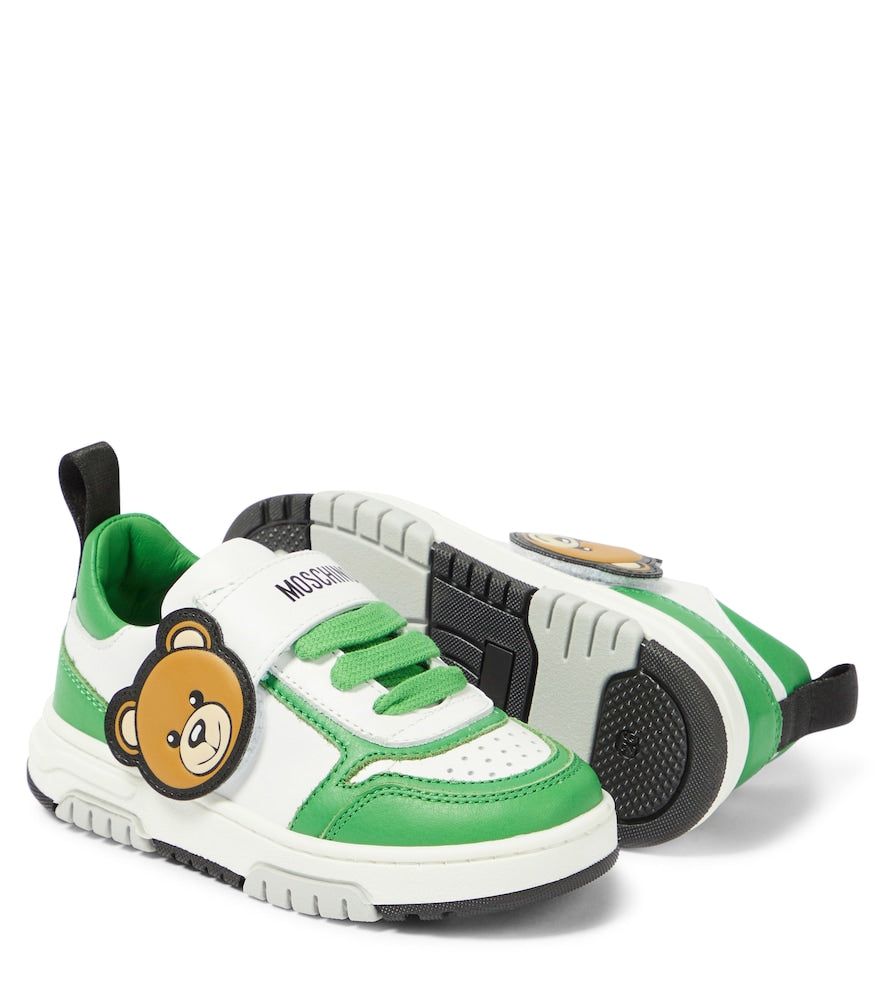 Teddy Bear leather sneakers