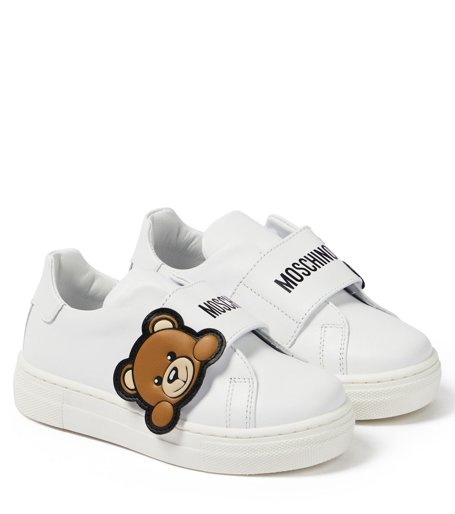 Logo leather sneakers