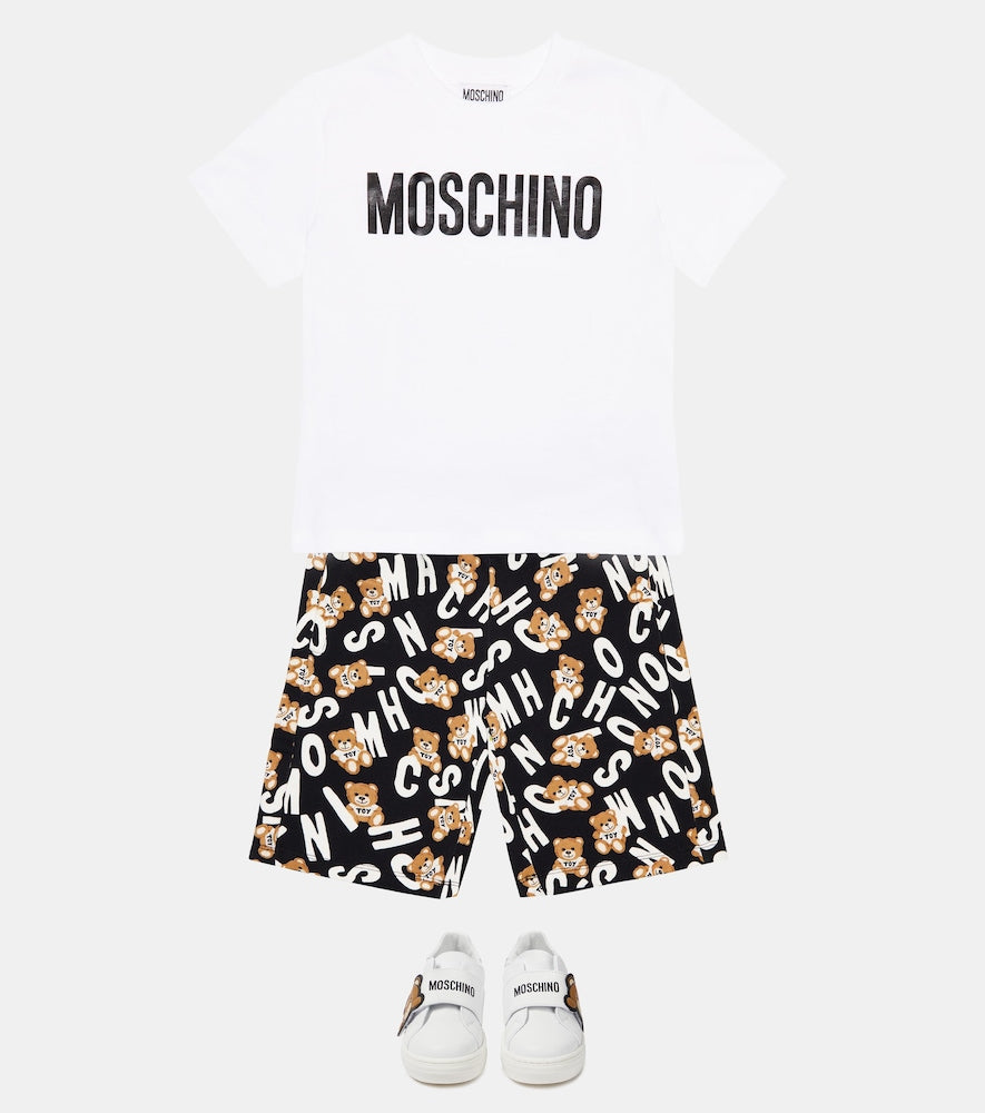 Logo leather sneakers