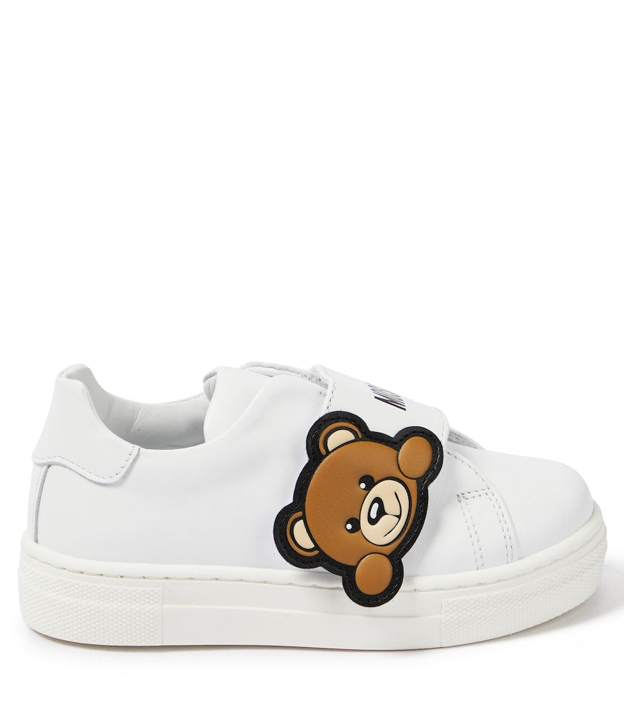 Logo leather sneakers