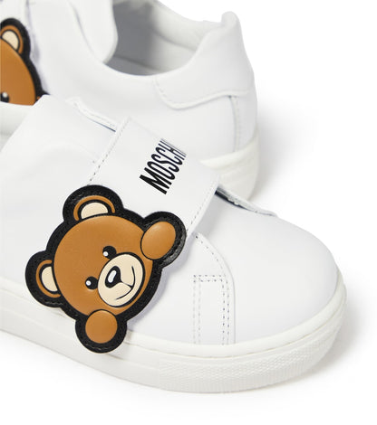 Logo leather sneakers