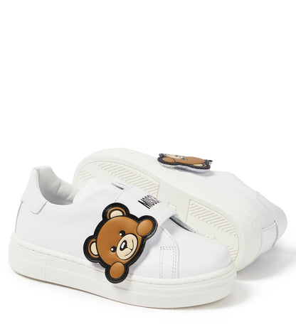 Logo leather sneakers