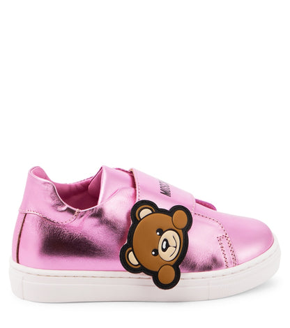 Logo leather sneakers
