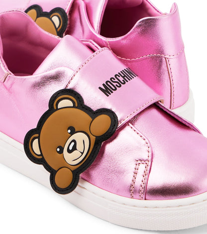Logo leather sneakers