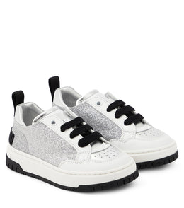 Logo glitter sneakers