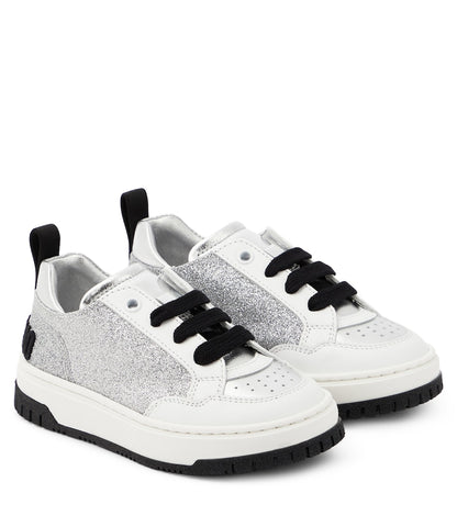 Logo glitter sneakers