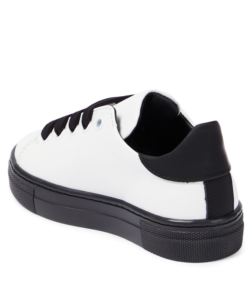 Logo leather sneakers