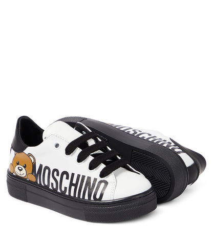 Logo leather sneakers