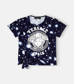 Medusa tie-detail T-shirt