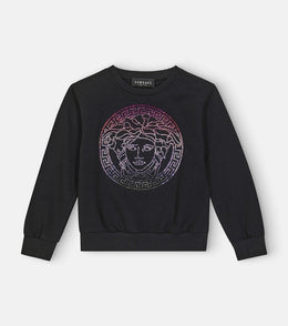 Medusa cotton jersey sweatshirt