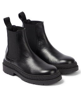 Greca leather Chelsea boots