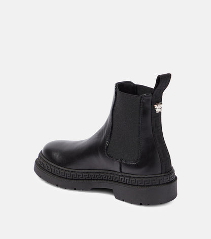 Greca leather Chelsea boots