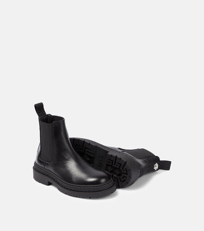 Greca leather Chelsea boots