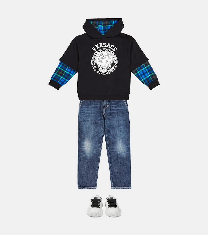 Logo straight jeans