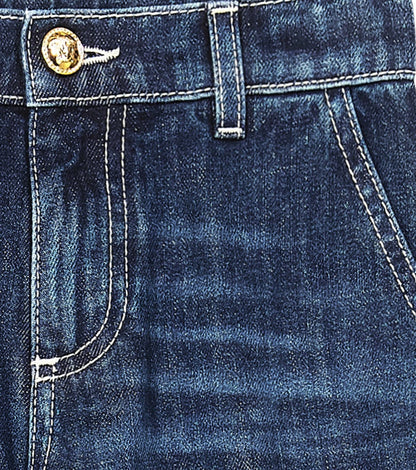 Logo straight jeans