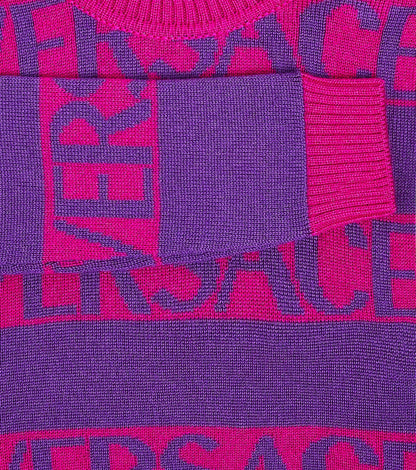 Versace Allover wool sweater