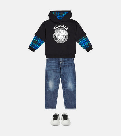 Medusa cotton hoodie