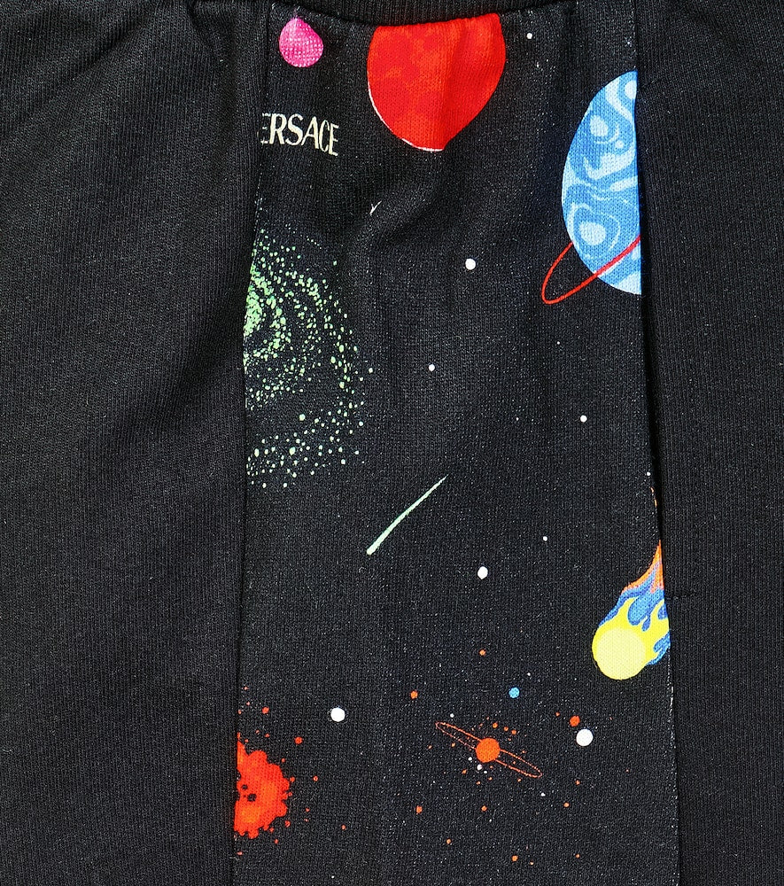 Printed cotton jersey sweatpants