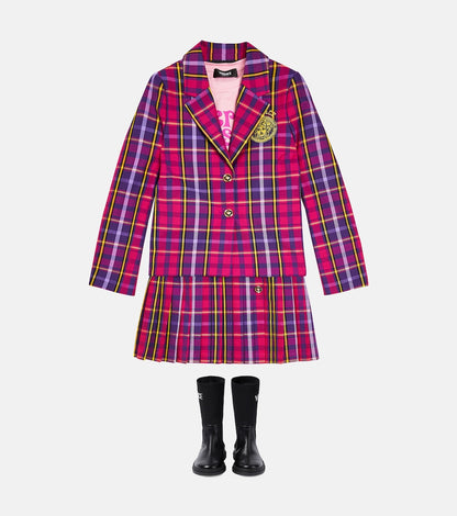 Tartan pleated skirt