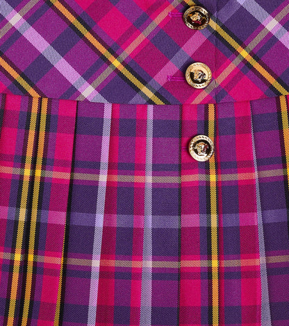 Tartan pleated skirt