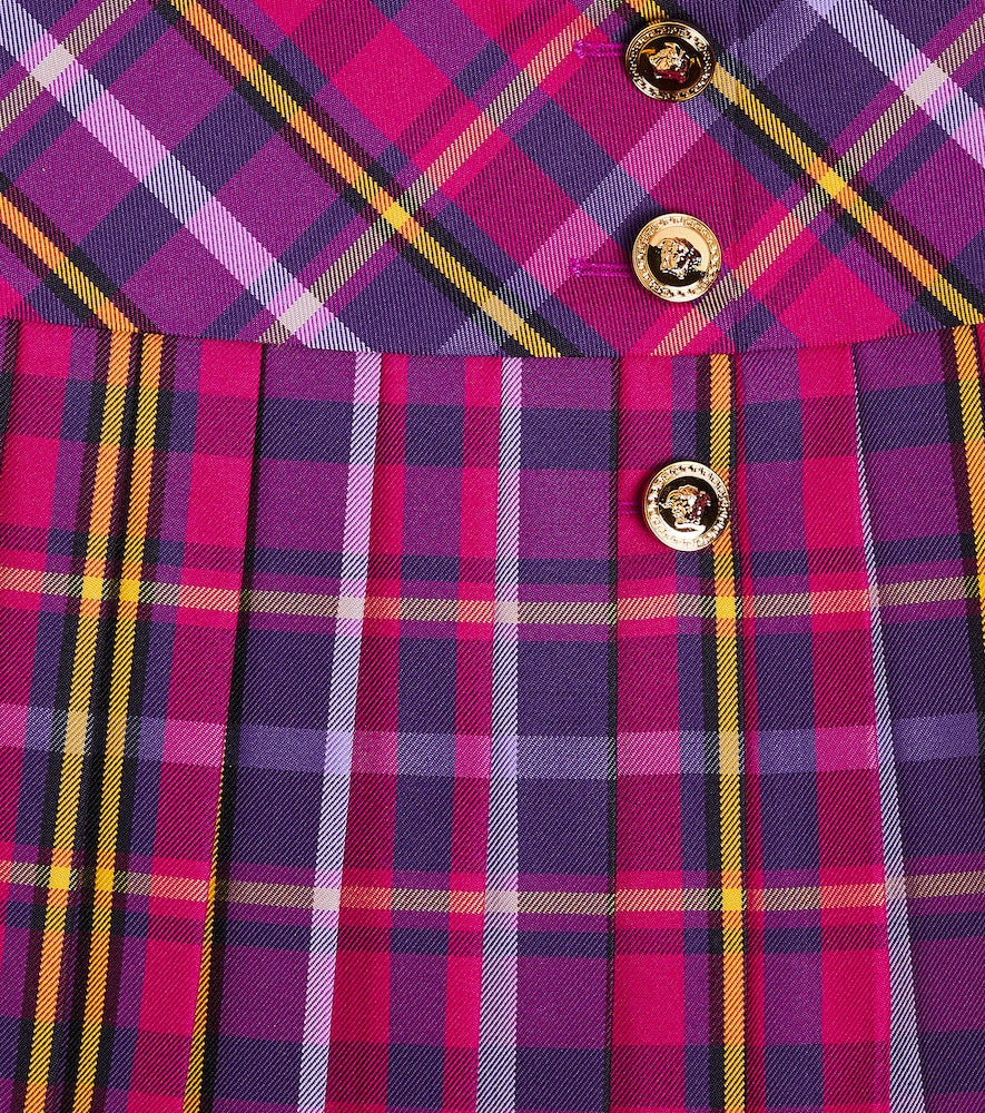 Tartan pleated skirt