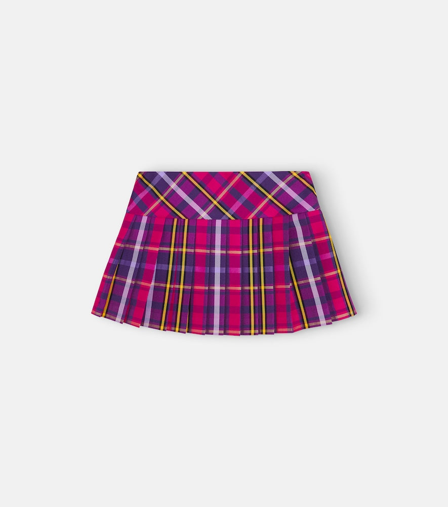Tartan pleated skirt
