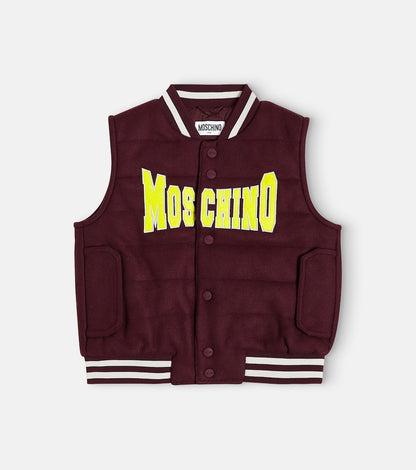 Logo padded vest