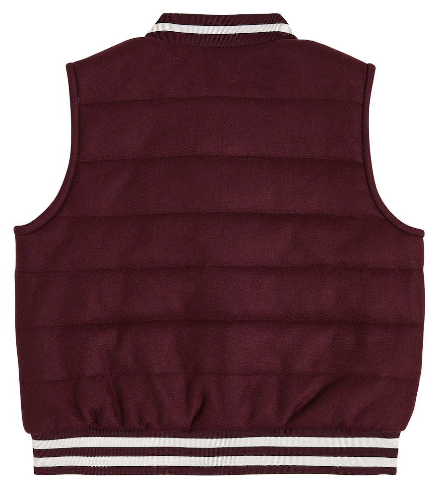 Logo padded vest