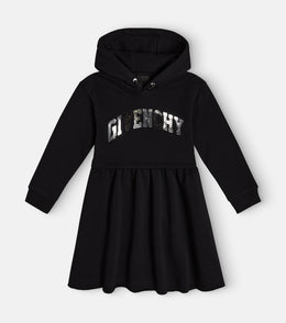 Logo cotton-blend sweatshirt dress