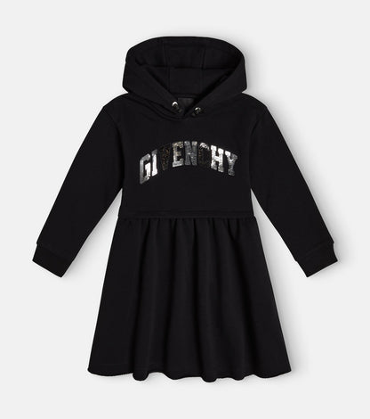 Logo cotton-blend sweatshirt dress
