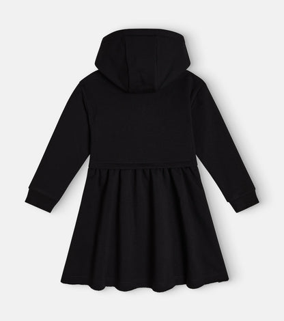 Logo cotton-blend sweatshirt dress