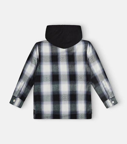 4G checked cotton jacket