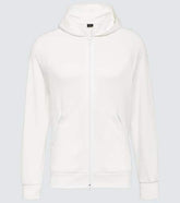 Logo hooded technical jacket