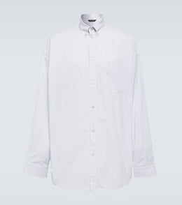 Striped oversized cotton shirt