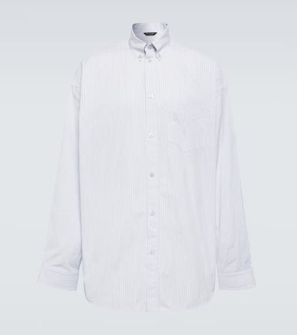Striped oversized cotton shirt