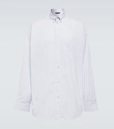 Striped oversized cotton shirt