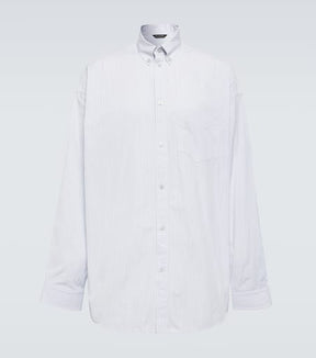 Striped oversized cotton shirt