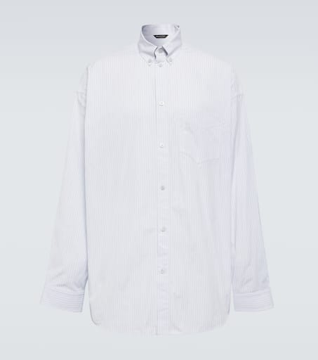 Striped oversized cotton shirt
