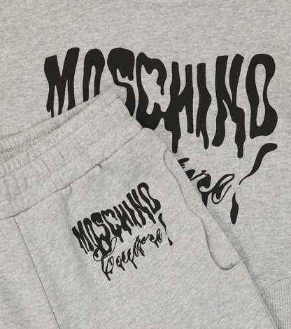 Cotton jersey sweatshirt and sweatpants set